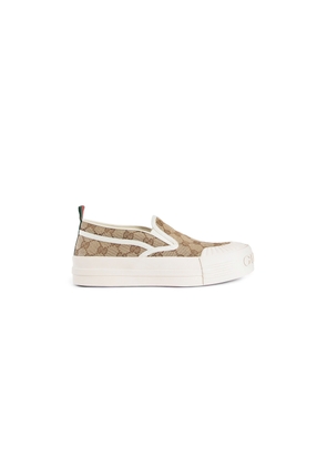 GG Canvas Slip-On Sneakers