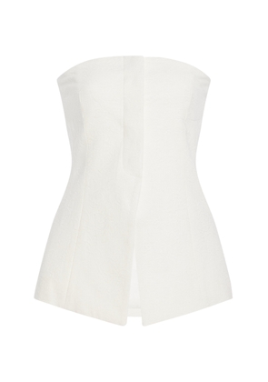 Third Form Innate Strapless Cotton-Linen Top - Moda Operandi
