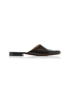 The Row Penelope Leather Mules - Moda Operandi