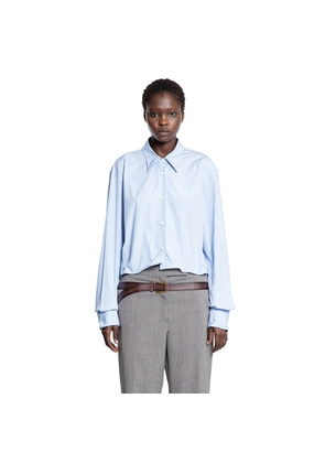 Ruffled Cotton Shirt