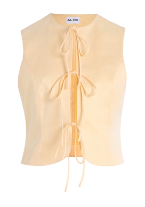 Alfie Exclusive Neda Bow-Detail Cotton Top - Moda Operandi