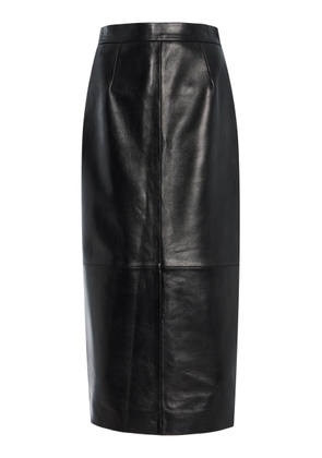House of Dagmar Leather Midi Skirt - Moda Operandi