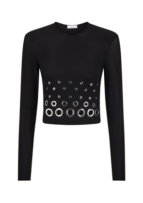 Rabanne Eyelet-Detailed Crop Top - Moda Operandi