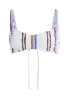 Ilio Nema Raven Striped Cotton Bra Top - Moda Operandi