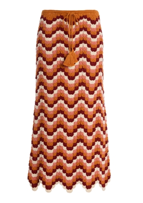 ESCVDO Exclusive Rivieria Safi Cotton Maxi Skirt - Moda Operandi