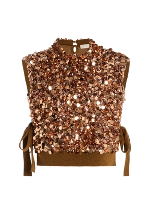 Ulla Johnson Cosima Embroidered Cashmere Vest - Moda Operandi