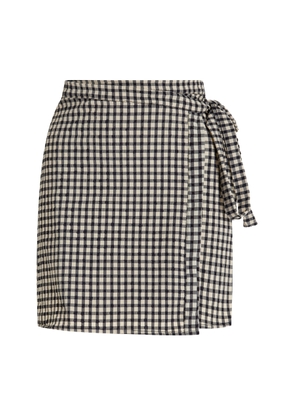 JUILLET SWIMWEAR Exclusive Gingham Wrap Skirt - Moda Operandi