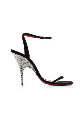 Christian Louboutin Arch Queen 100mm Embellished Suede Sandals - Moda Operandi
