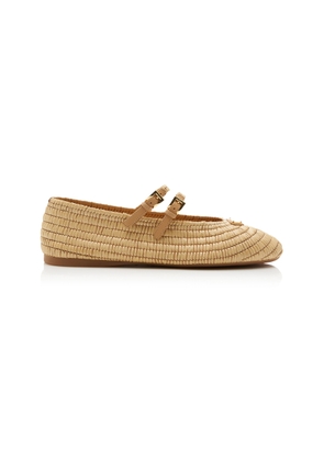 Prada Raffia Ballet Flats - Moda Operandi