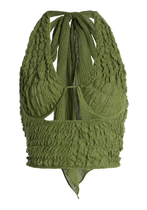 TG Botanical Wendy Shirred Cotton Top - Moda Operandi