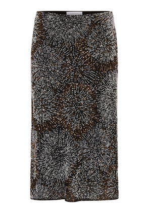 Rabanne Sequined Crepe Midi Skirt - Moda Operandi