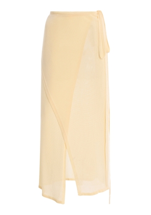The Frankie Shop Alsen Stretch-Knit Wrap Skirt - Moda Operandi