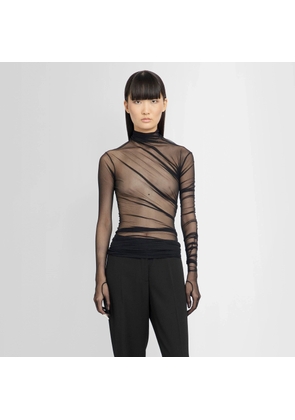 Gloved Long Sleeves Xenia Draped T-Shirt