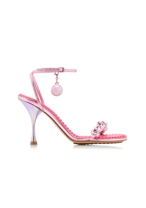Bottega Veneta Dot Lounge Metallized Sandals - Moda Operandi