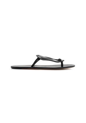 The Row Helena Leather Flip-Flop Sandals - Moda Operandi