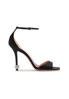 Roger Vivier I Love Vivier Strass-Detail Satin Sandals - Moda Operandi