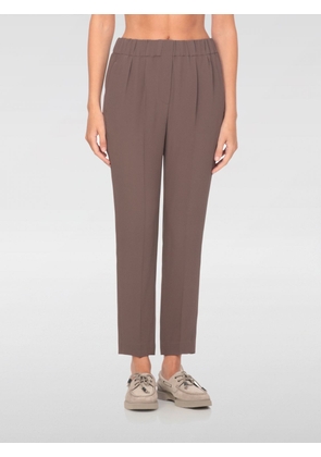 Pants BRUNELLO CUCINELLI Woman color Brown
