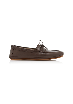 Le Monde Beryl Shearling-Lined Leather Driving Moccasins - Moda Operandi