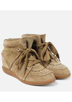 Isabel Marant Bobby suede wedge sneakers