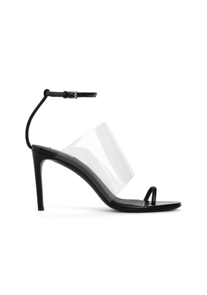 ALAÏA Asymmetric PU-Leather Sandals - Moda Operandi