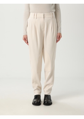 Pants BRUNELLO CUCINELLI Woman color Ivory