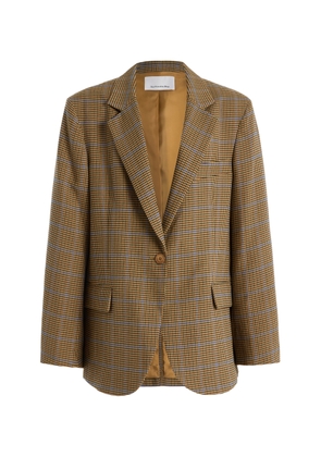 The Frankie Shop Lyra Oversized Houndstooth Blazer - Moda Operandi