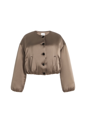 Leset Barb Satin Bomber Jacket - Moda Operandi