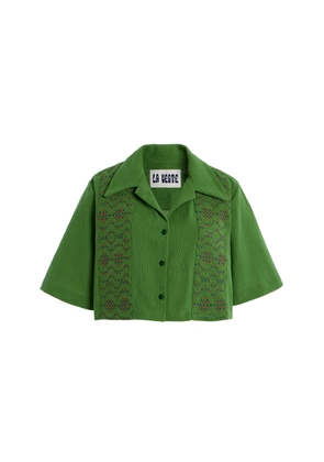 LA VESTE Juggle Patchwork Cotton Shirt - Moda Operandi