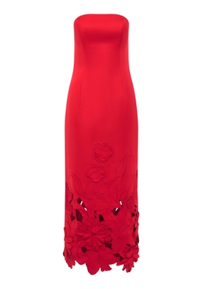 Leo Lin Rayna Appliquéd Crepe Maxi Dress - Moda Operandi