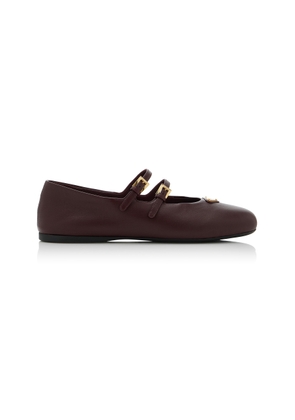 Prada Leather Ballet Flats - Moda Operandi