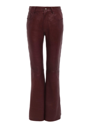 Chloé Leather Flared Pants - Moda Operandi