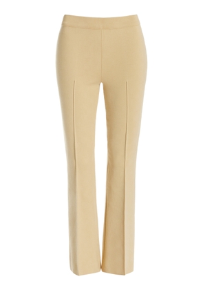 High Sport Kick Stretch-Cotton Knit Cropped Flared Pants - Moda Operandi