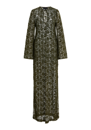 NILI LOTAN Della Cotton Lace Maxi Dress - Moda Operandi