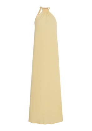 BEVZA Spikelet Crepe Maxi Dress - Moda Operandi