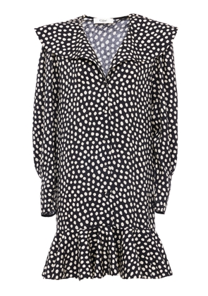 Chloé Polka-Dot Silk Jacquard Mini Dress - Moda Operandi