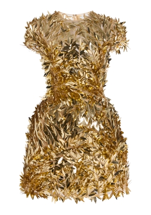 Oscar de la Renta Sequined Mini Dress - Moda Operandi
