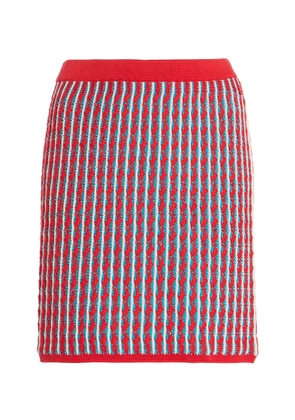 ESCVDO Mito Knit Cotton Mini Skirt - Moda Operandi