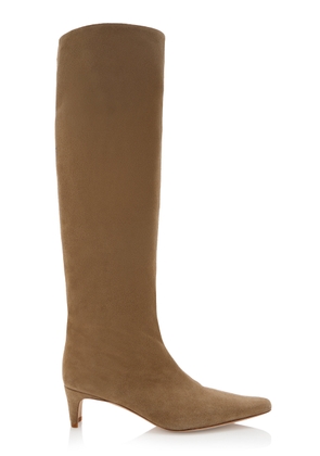 STAUD Wally Suede Knee Boots - Moda Operandi