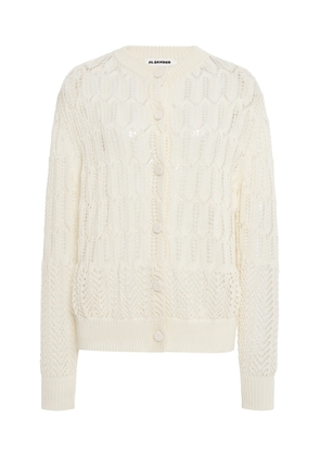 Jil Sander Cotton Crochet Cardigan - Moda Operandi