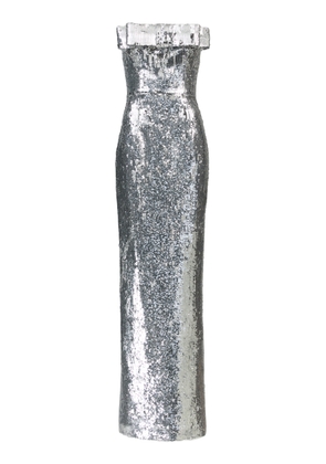 The New Arrivals Ilkyaz Ozel Sisu Sequinned Maxi Dress - Moda Operandi