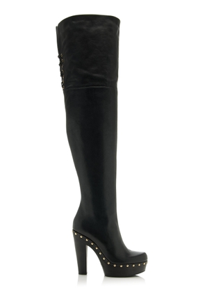 Chloé Lola Studded Leather Over-The-Knee Boots - Moda Operandi