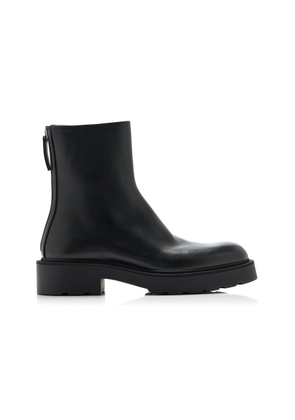 The Row Nobilis Leather Ankle Boots - Moda Operandi