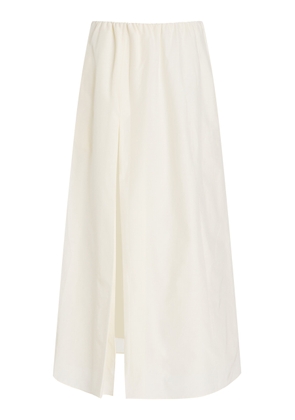 Loulou de Saison Carmen Gathered Maxi Cotton-Silk Skirt - Moda Operandi