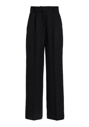 Oscar de la Renta Wool-Blend Wide-Leg Pants - Moda Operandi