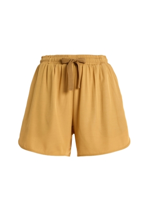 Sanderlak Drawstring Draped Viscose Poplin Shorts - Moda Operandi