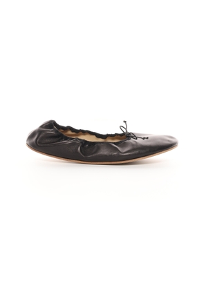 The Row Round Leather Ballet Flats - Moda Operandi