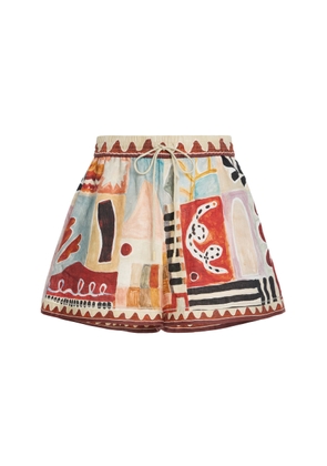 ALÉMAIS Michelle Linen Shorts - Moda Operandi