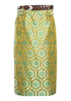 Christopher Esber Palmira Satin Midi Skirt - Moda Operandi