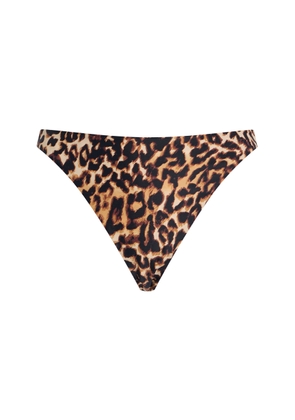 JUILLET SWIMWEAR Edie Leopard-Print Bikini Bottom - Moda Operandi