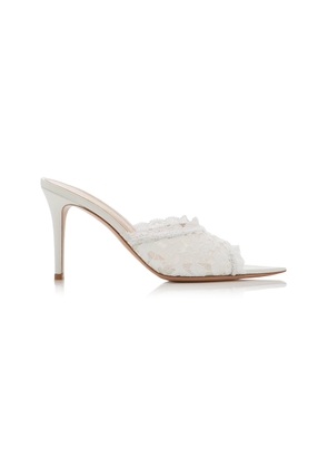 Gianvito Rossi Lace Mules - Moda Operandi